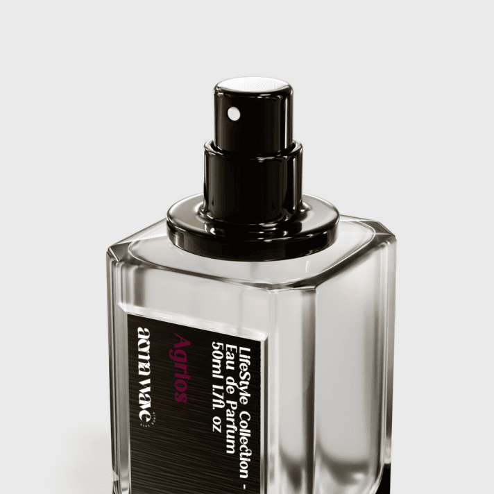 009 Agrios Masculine perfume perfume glass side view
