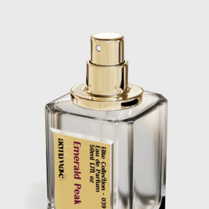 039 Emerald Peak masculine perfume perfume glass side view