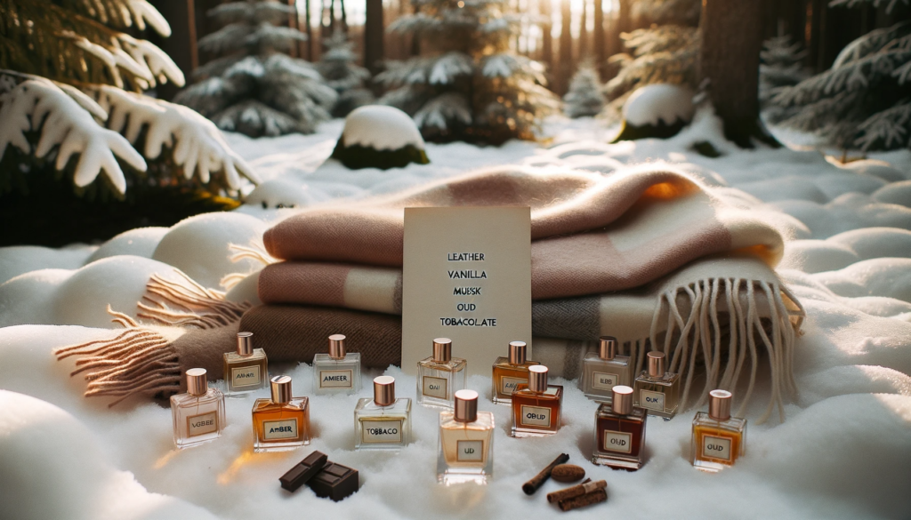  عطور الشتاء  warm cozy winter fragrance notes for winter perfumes 