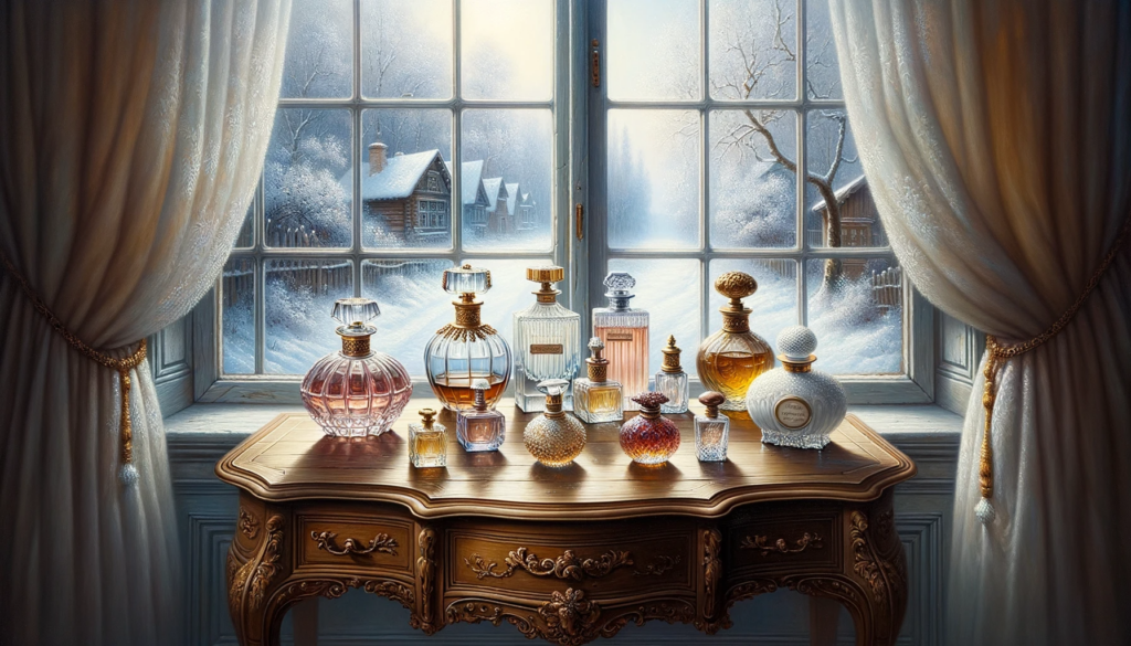 winter weather, oud , amber, musk , vanilla , leather for winter perfumes
